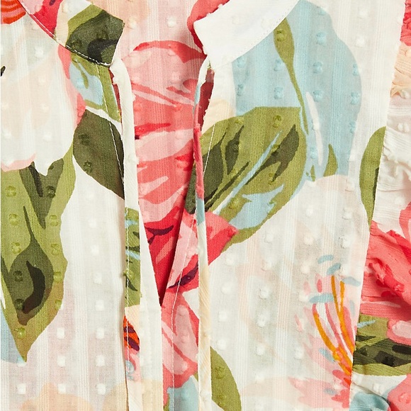 Loft Bouquet Ruffle Shell - Picture 3 of 9